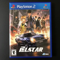 The Last Car, game poster printed on playstation 2 video game box , Artwork by Akihiko Yoshida, cinematic composition