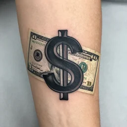 money tattoo