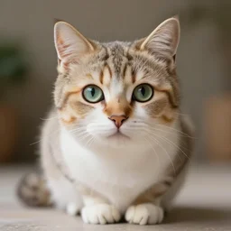 beautiful anthropomorphic female cat