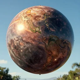 sunlight study, the universe is a spheroid region 7 0 5 meters in diameter, art nouveau, kauai, by cornelis de heem and ( ( ( ( ( lisa frank ) ) ) ) ), 8 k, sharp focus, octane render