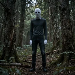 slenderman in the woods