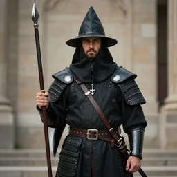 portrait photograph of an executioner warrior
