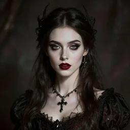 gothic princess portrait. by casey baugh