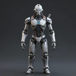 cyborg hindu godbody, cyberpunk, ultra high tech, hyper detailed, coherent, cohesive, realistic, far shot, symmetrical, simple