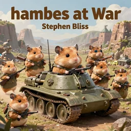 hamsters at war, stephen bliss, unreal engine, fantasy art by greg rutkowski, loish, rhads, ferdinand knab, makoto shinkai and lois van baarle, ilya kuvshinov, rossdraws, tom bagshaw, global illumination, radiant light, detailed and intricate environment, hamsters driving tanks, hamsters holding rifles, hamsters dressed in battle gear