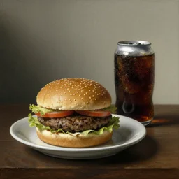 Dutch Still Lifes of the 1600s, depicting a hamburger and cola can