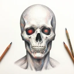 Colored pencil art on paper, Psychosis, highly detailed, artstation, MasterPiece, Award-Winning, Caran d'Ache Luminance