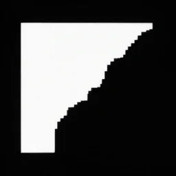 one white pixel, all the rest black.