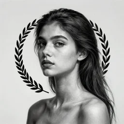 black and white logo of faceless woman head and shoulders