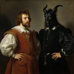 portrait of faust and mephistopheles, jan matejko, ilya repin, oil on canvas, 1 8 9 0
