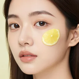 a pretty woman face skin of lemon” —n 4