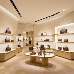 the inside of a louis vuitton store