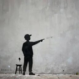 an amazing masterpiece of art by banksy