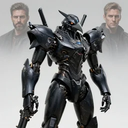 vantablack gunpla droids kenku rifleman. anthropomorphic black bird beak. torso. destiny exotic helmet, science fiction, portrait by donato giancola and greg rutkowski and wayne barlow. top all time r / imaginarycyberpunk.