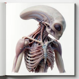 intergalactic abstract alien anatomy otherworldly detailed maximalist hyperrealism medical art by bryan christie 8 k medical journal page
