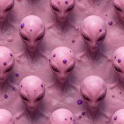a sea of pink alien skin with purple boils | seamless | unreal engine | octane | red shift