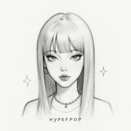 simple sketch hyperpop album cover