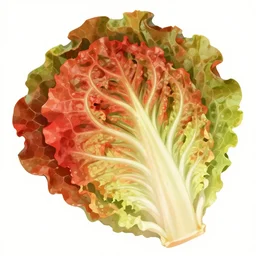 a bright red colored head of butter lettuce