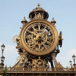 a metal giant, victorian clockwork style