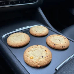 cookies, cooking on the dashboard in a hot car, 8 k,