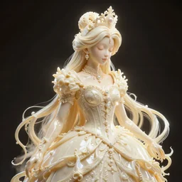wonderful princess of cream liquid vines with a cream liquid skin, ornate 8 k gorgeous intricate cream detailed, accent white lighting, dramatic light, octane render