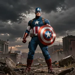 Goofy as captain America