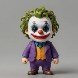 cute adorable miniature Joker but he's an ape kid in a business suit, realistic and ultra intricate detailed soft painting, volumetric lighting, mist, Artstation, Tom Bagshaw Yasushi Nirasawa Moebius artstyle, unreal render, depth of field