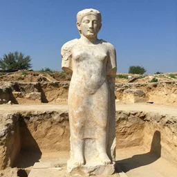 ancient statue of erdogan found in archeological dig