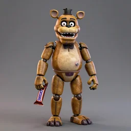 snickers candy bar five nights at freddy's animatronic, full body shot