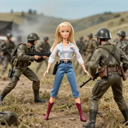barbie at battle of the bulge, war photo