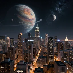 city life on an alien planet