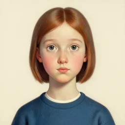 portrait of girl, central composition, very cartoon, shape focus, high detailed, by anton fadeev