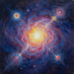 astral dimension, oil painting