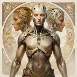 symmetry!! portrait of amazing body fitness instructor in the style of horizon zero dawn, machine parts embedded into face, intricate, elegant, highly detailed, digital painting, artstation, concept art, smooth, sharp focus, illustration, art by artgerm and greg rutkowski and alphonse mucha, 8 k