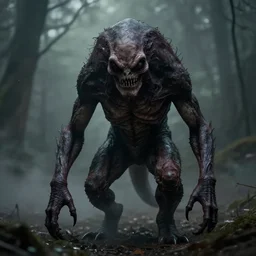 a very creepy photo of an unknown creature