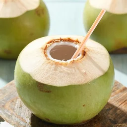 very tempting image of tropical coconut with water make every people look this image want to drink it