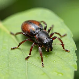 cute phidippus regius female sitting on a leave