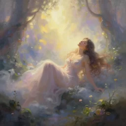 A dream so beautiful no words could describe it, fantasy painting by God, trending on artstation, hyper detailed