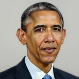 portrait of barack obama, painting by paula rego, high detail, high resolution