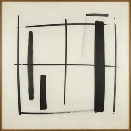 abstract primitivism minimalism art painting, lines, forms, shapes, in style ofrene magritte