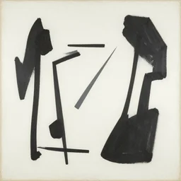 abstract minimalism art painting, lines, forms, shapes, in style of kandinski,