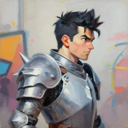 greg manchess portrait painting of armored spike spiegel as overwatch character, medium shot, asymmetrical, profile picture, organic painting, sunny day, matte painting, bold shapes, hard edges, street art, trending on artstation, by huang guangjian, gil elvgren, ruan jia, greg rutkowski, gaston bussiere
