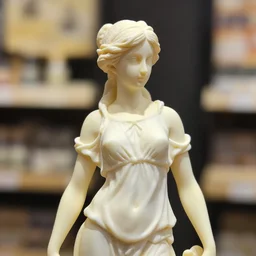 figurine of jupiter depicted as a woman wearing an elegant summer blouse, personification, official store photo, symbolization, commercial photo, featured on amiami, lovecraftian, 8 k, 8 5 mm, beautiful composition, smooth curves