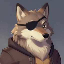a portrait of wolf o'donnell from star fox, eyepatch over his left eye, artstation, greg rutkowski, gregory manchess, greg hildebrandt, concept art, furry furaffinity