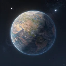 an alien planet in the sky, stars in the background, natural, ultra detail. digital painting, beautiful, concept art, ethereal, cinematic, epic, 8k, high detail, Artstation, illustration, Trending on Artstation, Artstation HQ, Artstation HD, deviant art, Pinterest, digital art