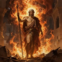 “Inferno from Dante’s Inferno, concept art, digital painting by Shaddy Safadi”