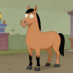 a photo of a real - life bojack horseman