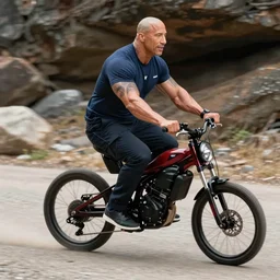 the rock dwayne johnson riding simon cowell