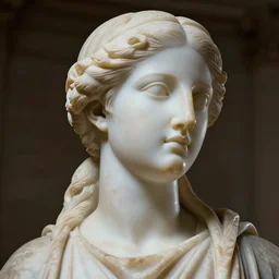 beautiful face young ancient greek pious woman marble sculpture, dynamic lighting, cinematic, establishing shot, extremely high detail, shining, photo realistic, cinematic lighting, intricate line drawings, 8k resolution