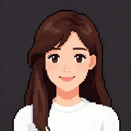 portrait of a woman smiling, 8 bit, 8 bit, pixel art, pixelart